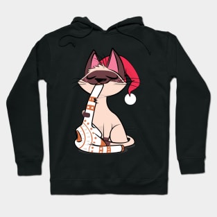 Cute Xmas Kitten Hoodie